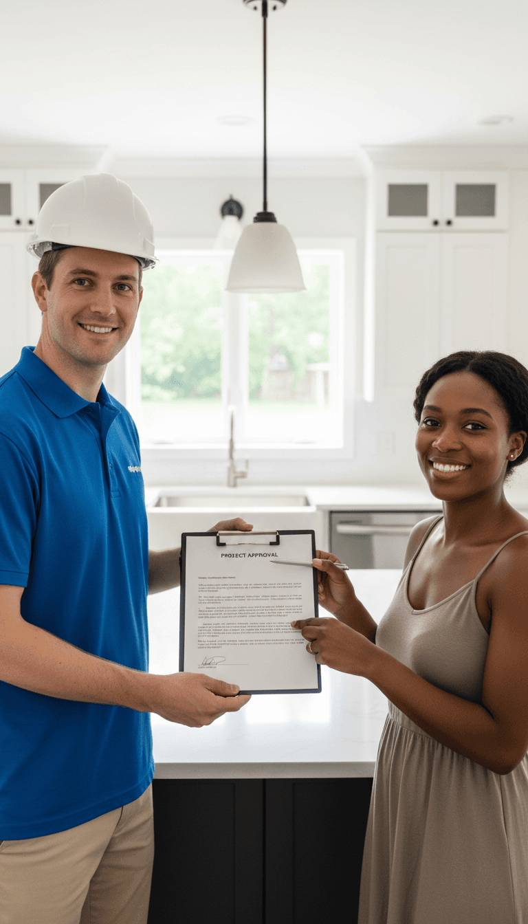 Quick loan approval with contractor