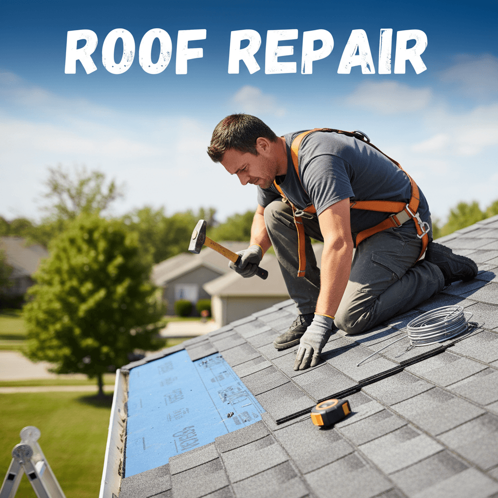 Replacing worn shingles that no longer shed water
